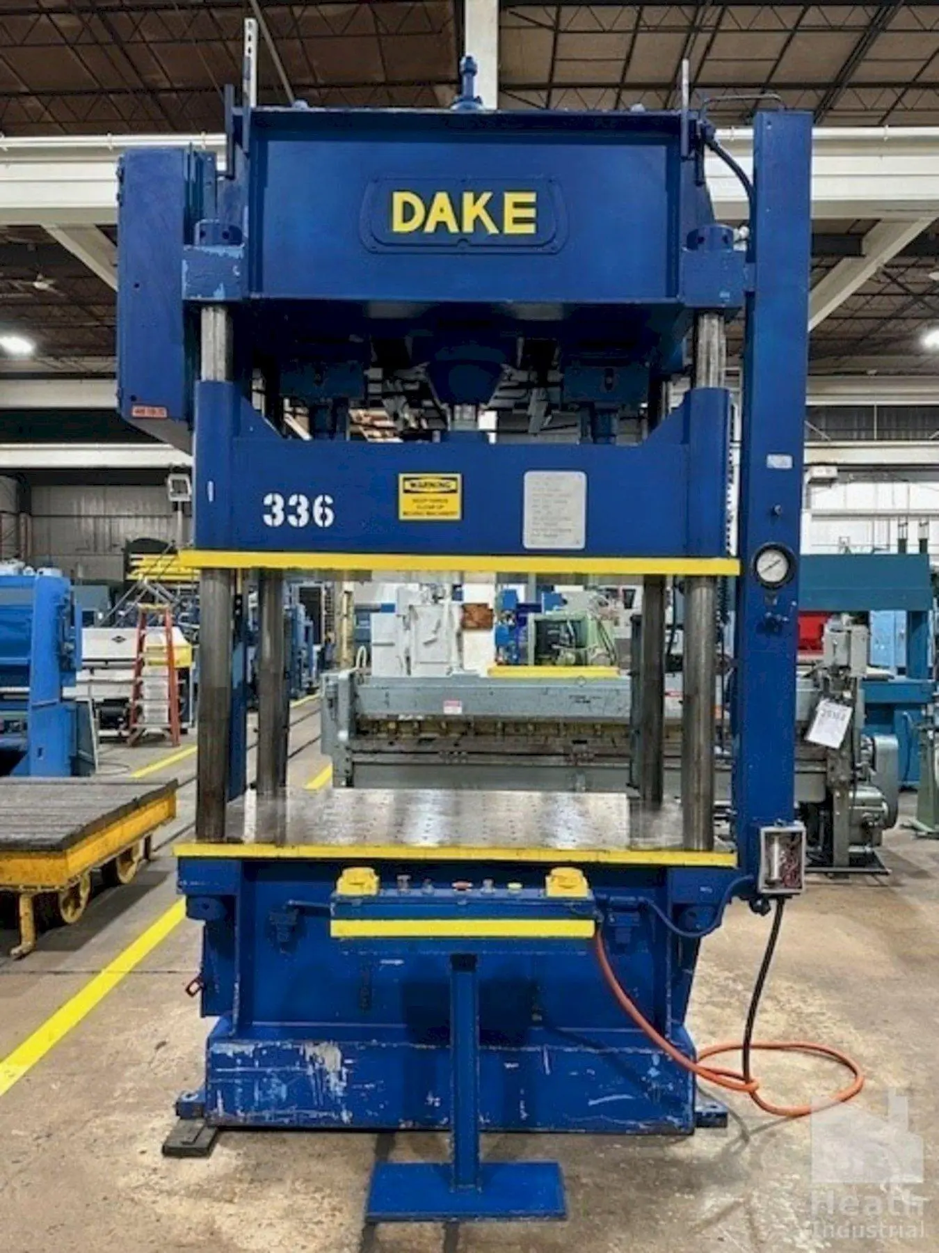 75 TON DAKE MODEL #18-558 HYDRAULIC 4-POST PRESS,  23" STROKE: YOBRO #24094