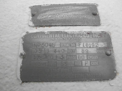 USED CONTINENTAL ELECTRIC NP504U
