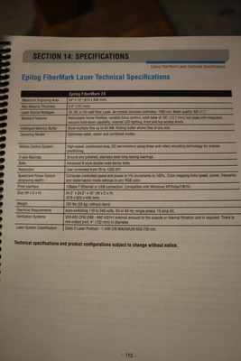 Used EPILOG LASER FIBERMARK 24 SERIES 8000 Laser Markers Minnesota US | Machinesused.com #1410654