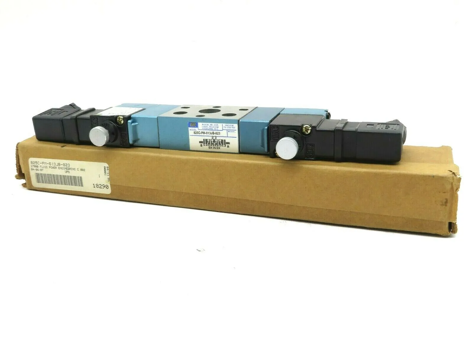 NEW MAC VALVES 825C-PM-613JB-823 SOLENOID VALVE PME613JB 825CPM613JB823
