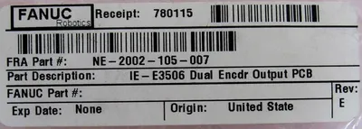 NEW SEALED FANUC NE-2002-105-007 INTERFACE BOARD NE2002105007 REV E IE-E3506