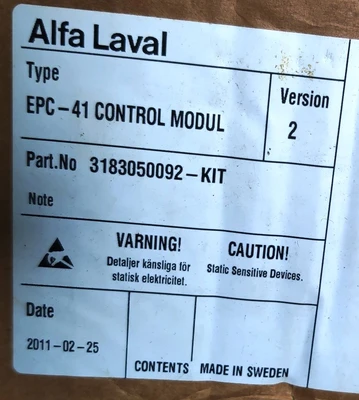 GEA and Alfa-Laval EPC-41 and 400 circuit boards and panels.