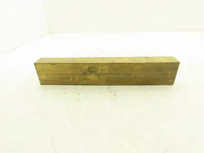 360 Yellow Brass Stock Rectangle Flat Bar 1-1/2"x 2-1/2"x 13-11/16"L  15lbs