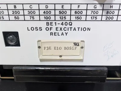 Basler Electric BE1-40Q Loss of Excitation Relay Module F3E E10 B0S1F Used