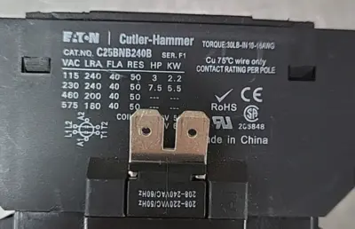 Eaton C25bnb240b Cutler-HammerSer.F1(BIN354)