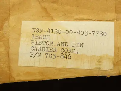 Carrier Corp 7G5-846 Piston and Pin Assembly 4.25" Dia
