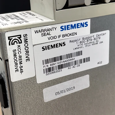 Used Siemens 6SN1123-1AA00-0HA1 Servo Drives Indiana US | J&J Industrial Supply #1455764