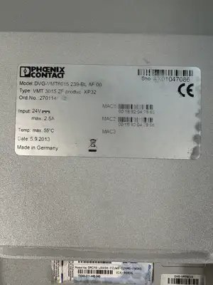 PHONIX CONTACT DVG-VMT6012 24VDC Digital Display Screen Industrial (BIN-1.2.5)