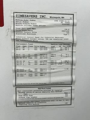 Used 2022 TIMESAVERS LYNX 37MWT-DD-60 Deburring Machines Georgia US | The Equipment Hub #1343347