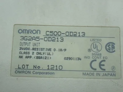 Used OMRON C5000D213 PLC Input & Output Ohio US | HGR 24 #907441