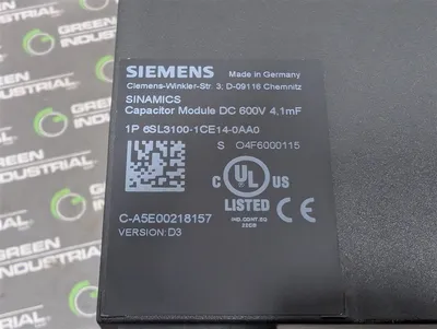 Siemens 6SL3100-1CE14-0AA0 SINAMICS Motor Control Capacitor Module New NIB