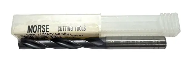 Morse Letter J Solid Carbide Drill, Long Length, Coolant Thru PVD TiAlN Coated