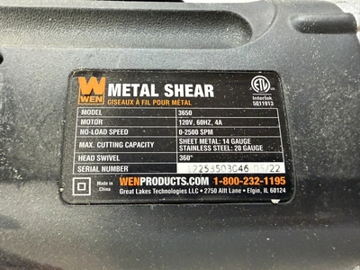Used _UNKNOWN_ _UNKNOWN_ Sheet Metal Shears Michigan US | Miedema Asset Management Group #1576532