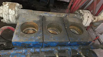 USED GARDNER DENVER PAH 4 1/2 X 8 TRIPLEX MUD PUMP