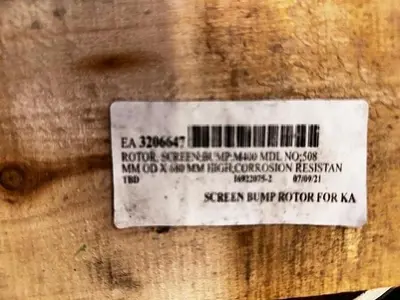 Bird 400 Bump Rotor (New in Crate)