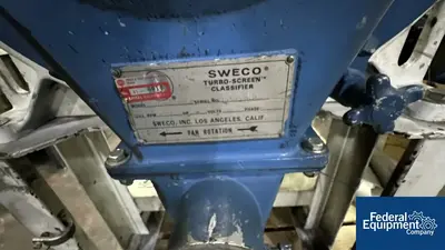 SWECO 18" Sweco Turbo-Screen Classifier, Model TS-18