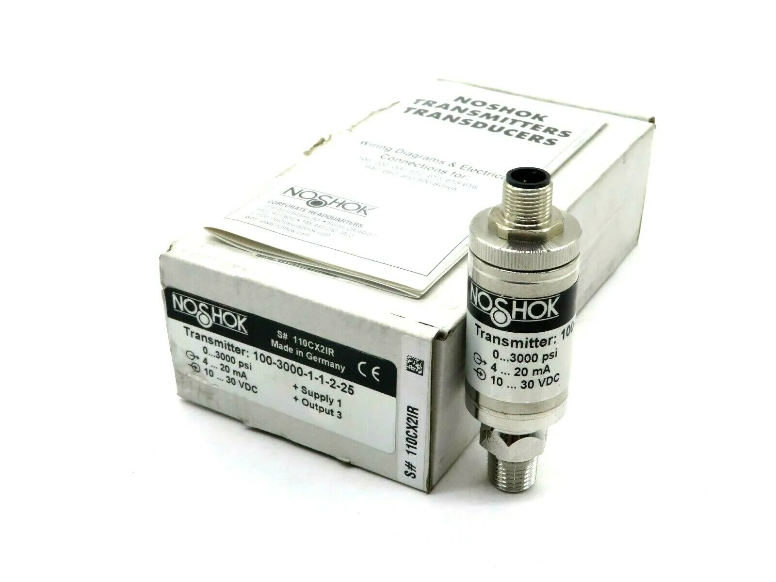 NEW NOSHOK 100-3000-1-1-2-25 PRESSURE TRANSMITTER 100300011225