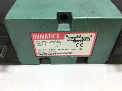 USED NUMATICS 🔩 MODEL: NUMATICS 554SS6006000030 — ENGINEERED FOR PRECISE PNEUMATIC CONTROL.