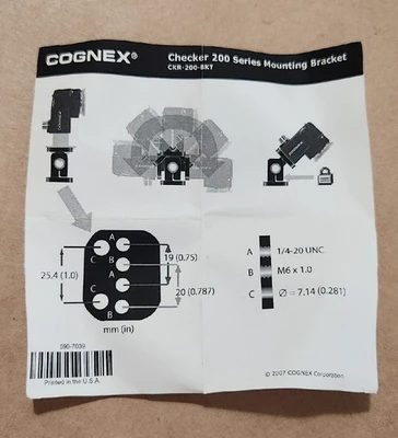 NEW Cognex CKR-200-BKT