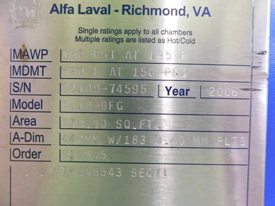 Used Alfa Laval _UNKNOWN_ Heat Exchangers Ohio US | Equipment Recovery Corp. #1330839