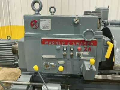 2A WARNER & SWASEY MODEL #M-3470 CROSS SLIDING TURRET LATHE: YOBRO #25009