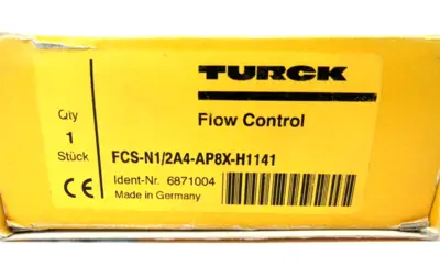 NEW TURCK FCS-N1/2A4-AP8X-H1141 FLOW MONITOR 6871004 FCSN12A4AP8XH1141