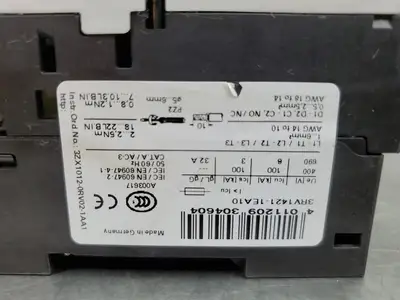 USED Siemens 3RV1721-0HD10 SIRIUS Circuit Breaker