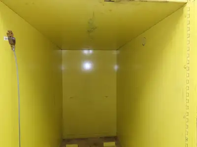 Eagle 1928 Flammable Safety Cabinet 55 Gallon In Use Horizontal Drum