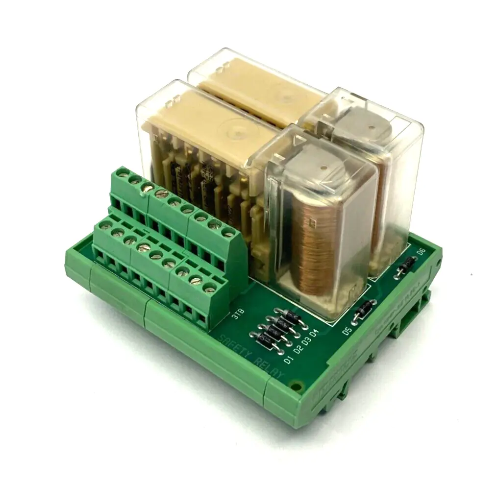Used Universal Instruments Safety Relay Module DIN Rail Mount Relays & Switches Michigan US | Maverick Industrial Sales #1402297