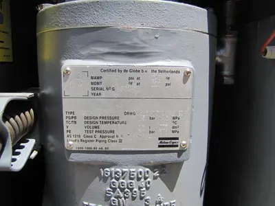 Used ATLAS COPCO GA11 Rotary Screw & Sliding Vane Air Compressors California US | Bay Line Tool #1314903