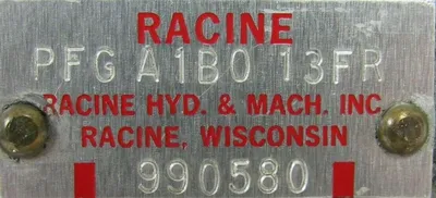 USED RACINE PFG-A1B0-13FR HYDRAULIC PUMP PFGA1B013FR