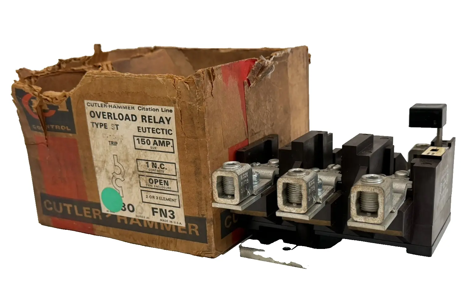 NEW CUTLER HAMMER C303FN3 OVERLAOD RELAY 150AMP