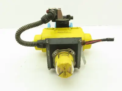 Hytork 131 Pneumatic Spring/Air Actuator 1" Flanged AKH2 Ball Valve FEP Lined