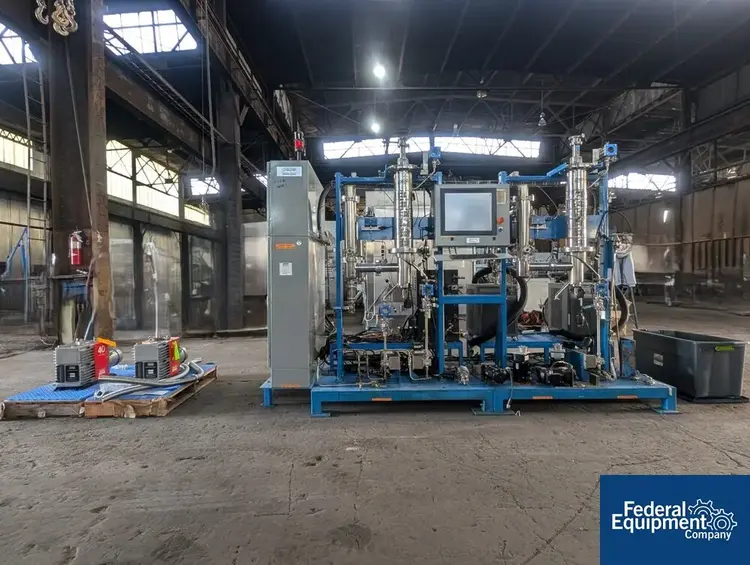 Used Pope Scientific Pope Scientific Two-Stage 6" Wiped Film Still System Evaporators Ohio US | Federal Equipment Company 53 #129779
