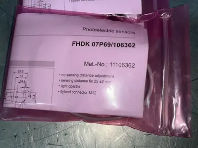 Used BAUMER FHDK 07P69/106362 Photoelectric Sensors Ohio US | HGR 24 #1547059