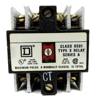 USED SQUARE D 8501-X-80 CONTROL RELAY 8501XO80 8501-X0-80