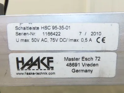 Haake HAC95-35-01 Tape Switch Pressure Sensitive Rubber Sensing Edge 1750mm