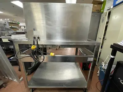 Used Marshall Used Marshall 145486SS Commercial Stainless Steel Deep Fryer Warming Dump Station 120V Heated Cabinets & Displays Illinois US | Falcon Restaurant Supply #1375721