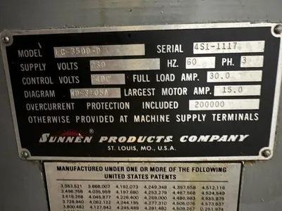 Used SUNNEN EC-3500 Hones Ohio US | McKean Machinery Sales #1483481