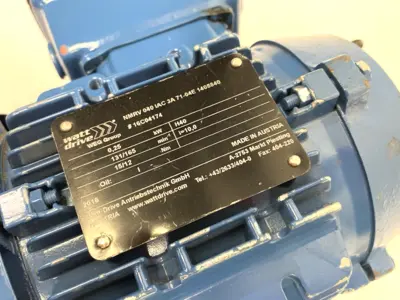 Used WEG, Watt Drive 3-Phase Induction Motor 0.33HP 1650rpm 460V 60Hz A.C. Motors Michigan US | Maverick Industrial Sales #1395332