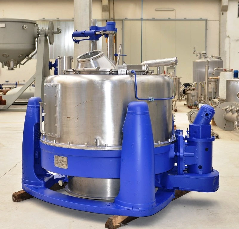 Comi-Condor ALFA/S perforate basket centrifuge, 316SS.