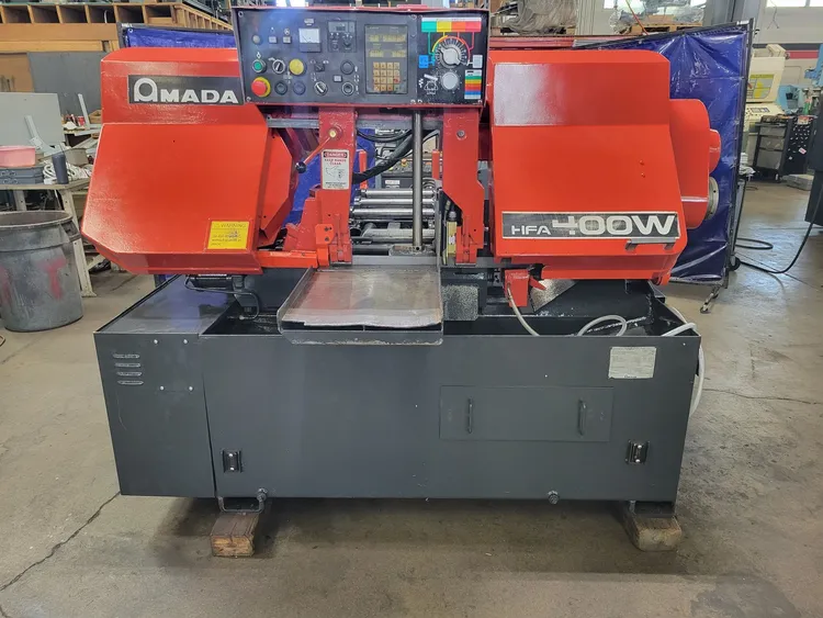 Used 1993 AMADA HFA 400-W Horizontal Band Saws Illinois US | Myers Technology Co., LLC #232641