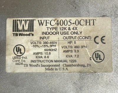 USED TB Wood's WFC4005-0CHT