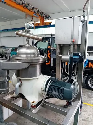 Westfalia SAMR 3036 clarifier centrifuge skid, 316SS.