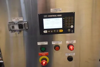 GEA Westfalia GSC 40-06-077 Hydrostop beer clarifier skid, 316SS.
