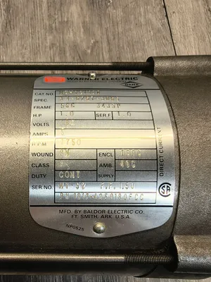 Used WARNER ELECTRIC MOH7211100 D.C. Motors South Carolina US | ESS Industrial Equipment Sales #1330670