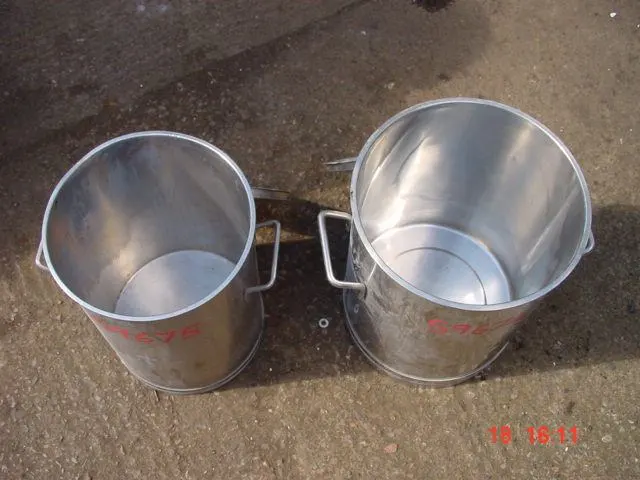 20 L S/S Open Top Tank With Handles