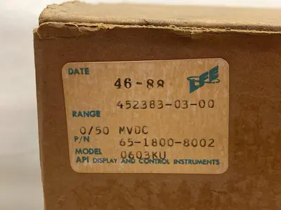 New | in-Stock API 65-1800-8002 0603KU Meters - Misc Ohio US | Surplus Asset Holdings #1365890