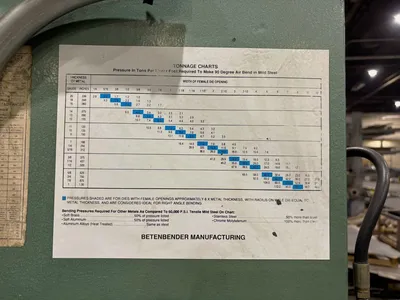 2004 BETENBENDER 10-160T BRAKES, PRESS, N/C & CNC, (Including Hyd/Mech) | Machinery Network (8)