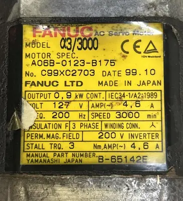 Used FANUC A06B-0123-B175 Industrial Controls Ohio US | Surplus Asset Holdings #1241689